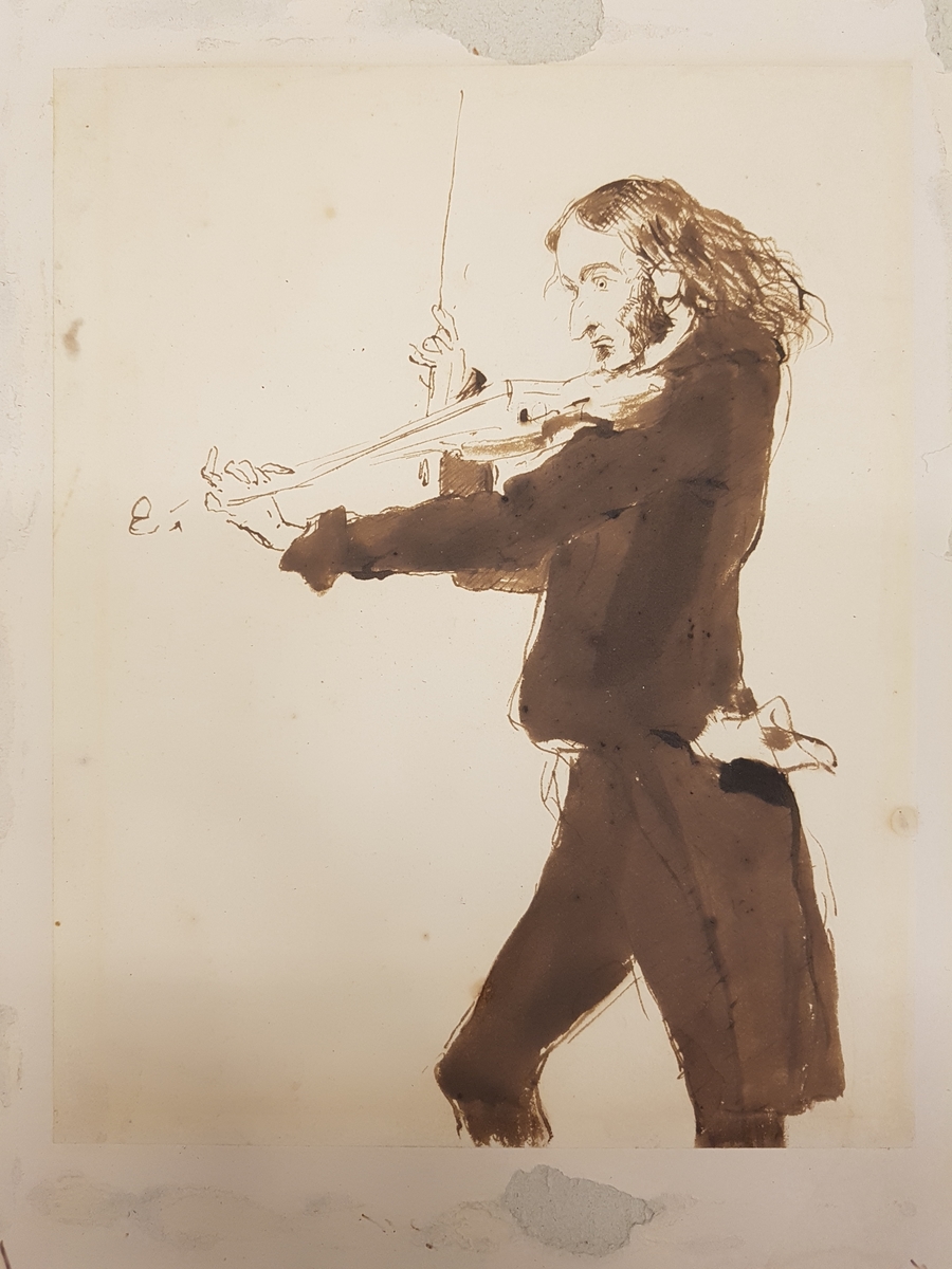 Niccolò Paganini Playing The Violin (Violinist and Composer (1782-1840))