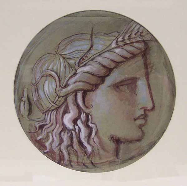 Head of Ceres - copy of a Roman Republican coin