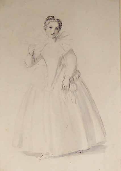Woman in Elizabethan Dress