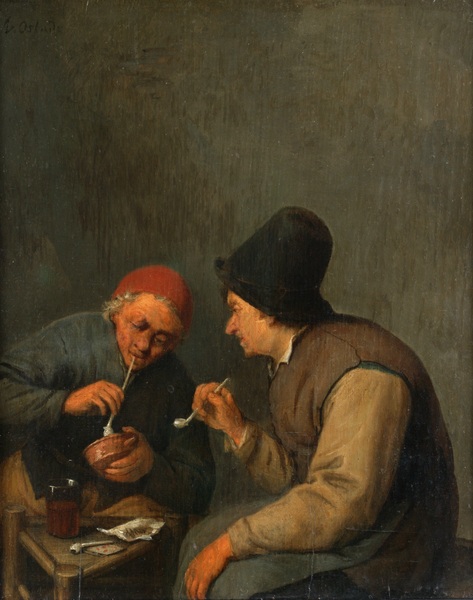 Two Peasants Smoking