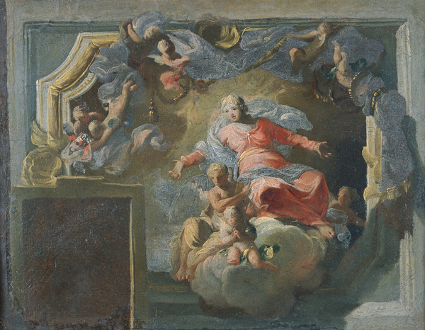 The Assumption of the Virgin: study for a wall  decoration