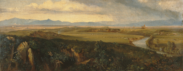View in the Campagna, Rome (with river)
