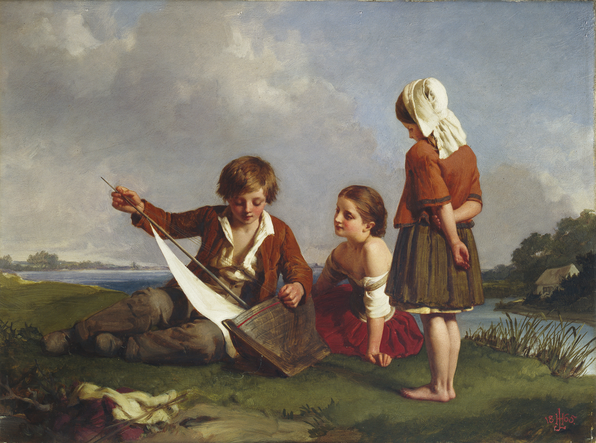 Children with a Toy Boat