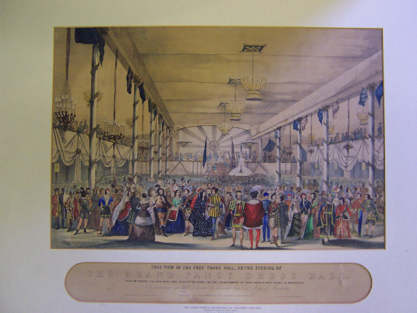 Free Trade Hall, on the Evening of the Grand Fancy Dress Ball, 1845
