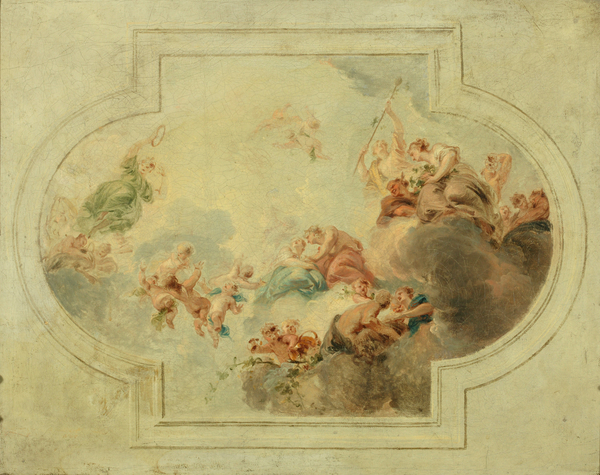 Sketch for a ceiling : Bacchus and Ariadne
