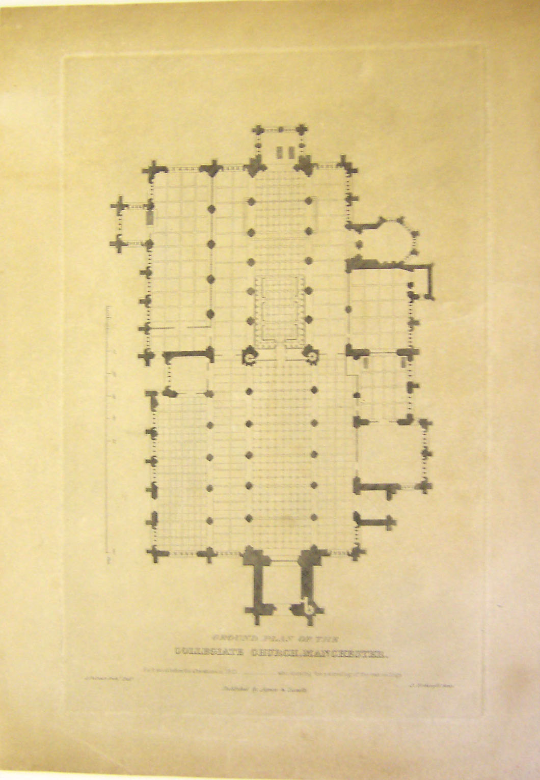 Ground Plan of the Collegiate Church, Manchester