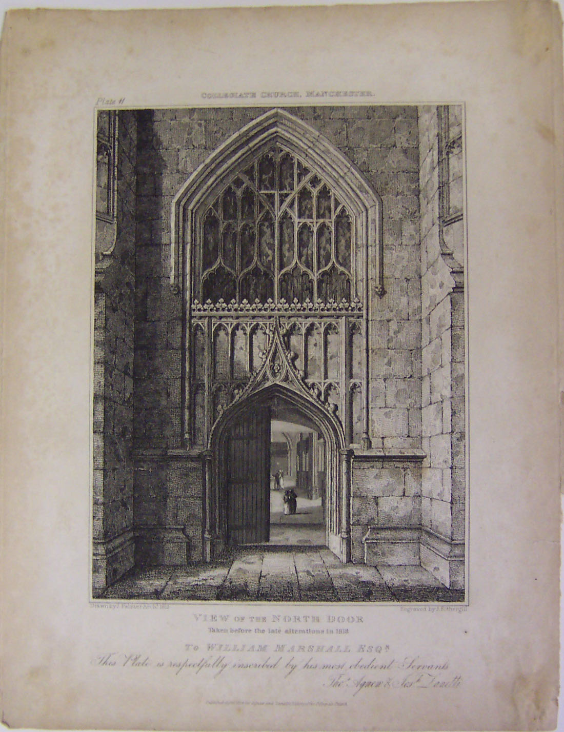 View of the North Door, Collegiate Church, Manchester