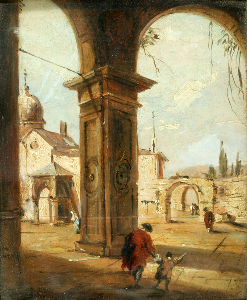 Capriccio with a Church seen through a Portico (Alternative Title: Capriccio with a Church Seen through an Arch)