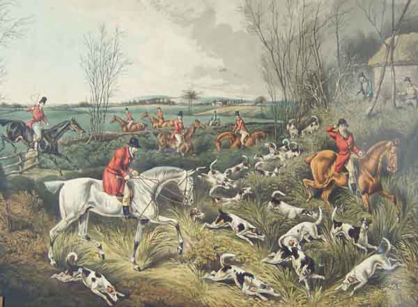 Four Fox Hunting Scenes: No.4 [Gone to ground]