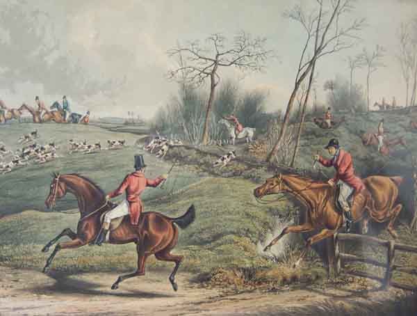 Four Fox Hunting Scenes (no.3): The Full cry / Now catch them if you can / The Death / Woo Hoop