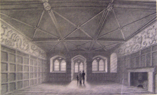 An Interior View of the Ancient Dining Room, Chetham's College, Manchester