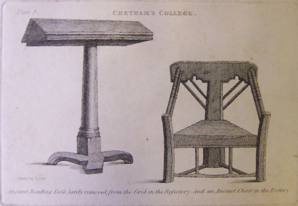 Chetham's College, Ancient Reading Desk and Chair