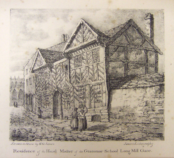 Residence of the Head Master of the Grammar School, Long Millgate, Manchester