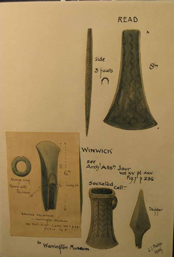 Found Bronze Items, Warrington Museum