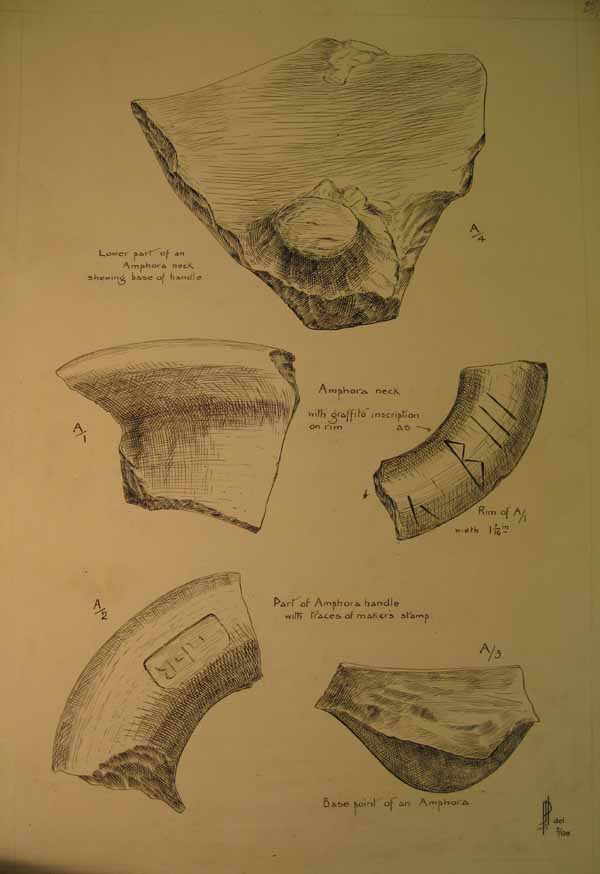 Sketches of Amphora Fragments