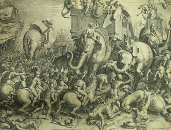 Battle between the Romans and Hannibal