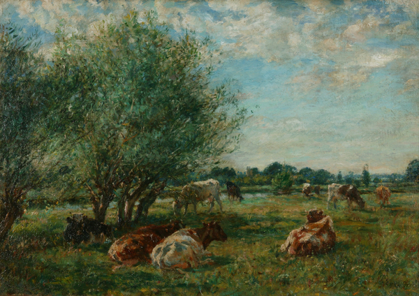 Landscape with River and Cattle