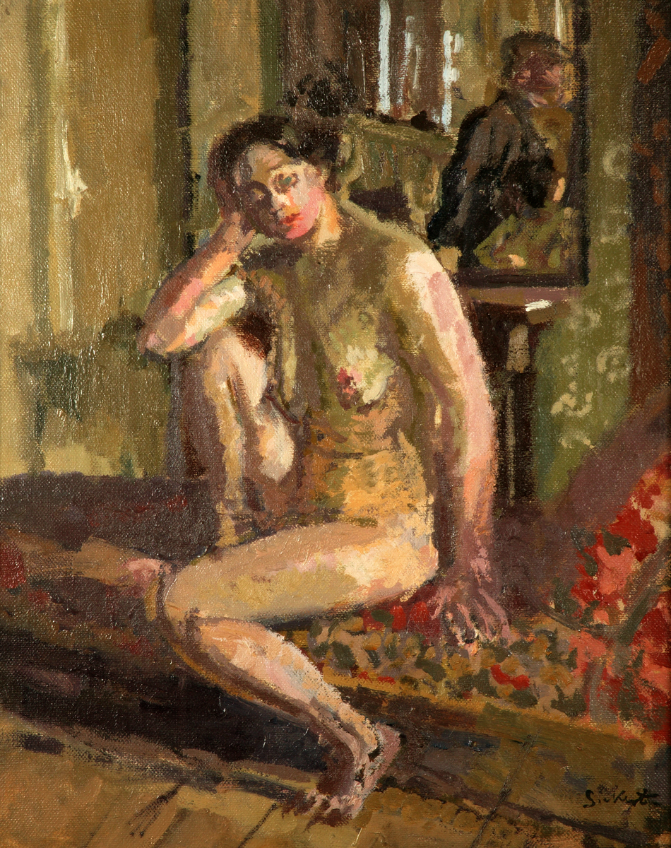Nude Seated on a Couch