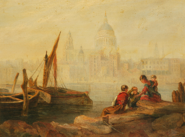 On the River Thames (View of St. Paul's Cathedral)