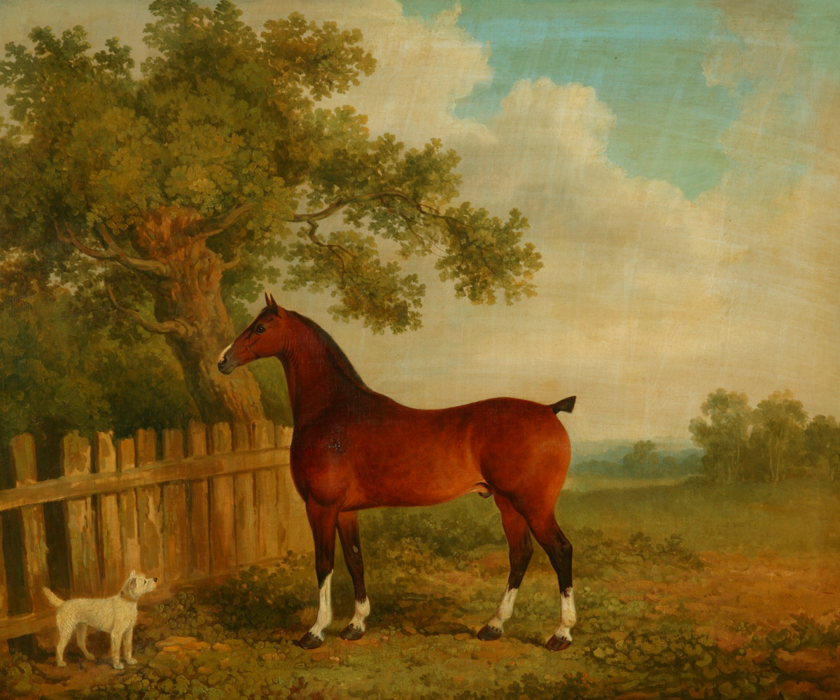 Horse and Dog in a Landscape